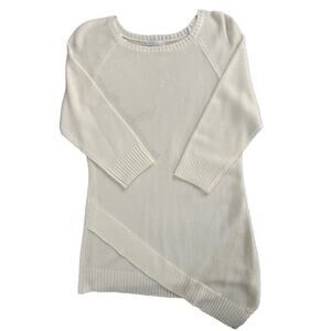 NY & Company White 3/4 Sleeve Sweater Blouse Size M